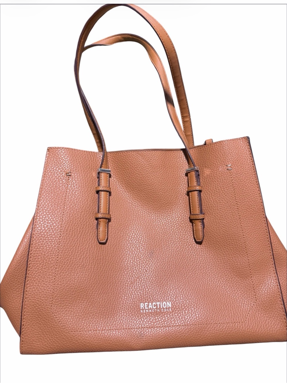 Kenneth Cole‎ Reaction Brown Pebbled Leather Tote